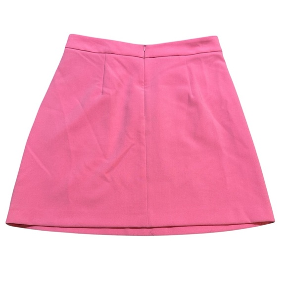 ✨ French Connection Pink Whisper Asymmetrical Mini Skirt‎ Women’s 6 NWT ✨ - Picture 3 of 5